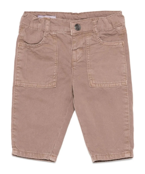 Trousers with patch pockets