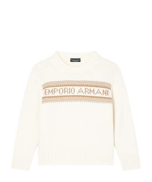 Wool jumper with Logo