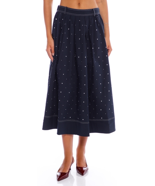 スカート ALESSANDRA RICH Knit midi skirt Blue Alessandra Rich Knit Midi Skirt Skirts Blue | ModeSens