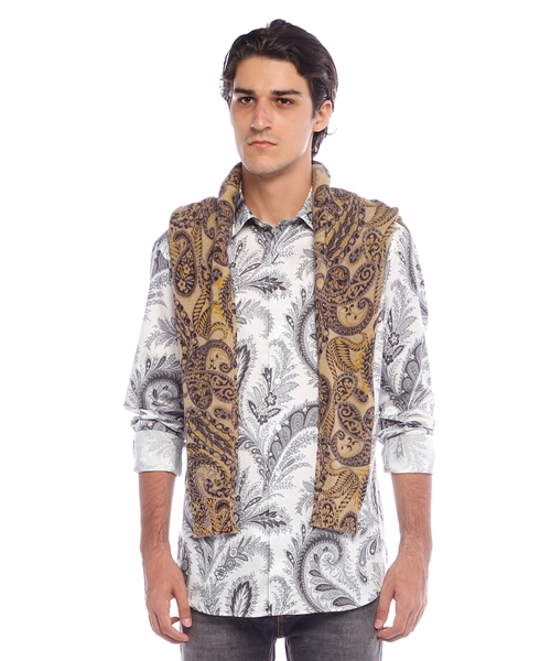 Buta printli pambıq köynək