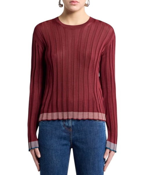 Ребристый джемпер