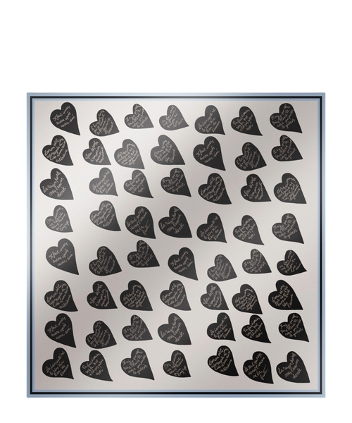 Printed silk twill foulard