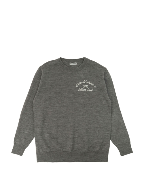 Embroidered wool jumper
