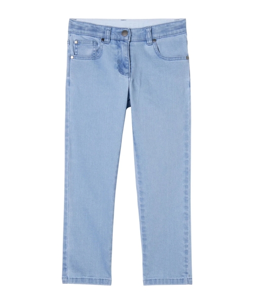 Klyoş biçimli denim şalvar