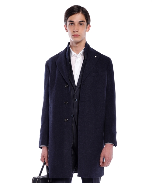 Wool and cashmere coat