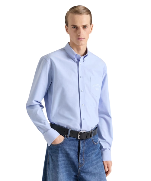 GIVENCHY Paris naxışlı pambıq oksford köynək