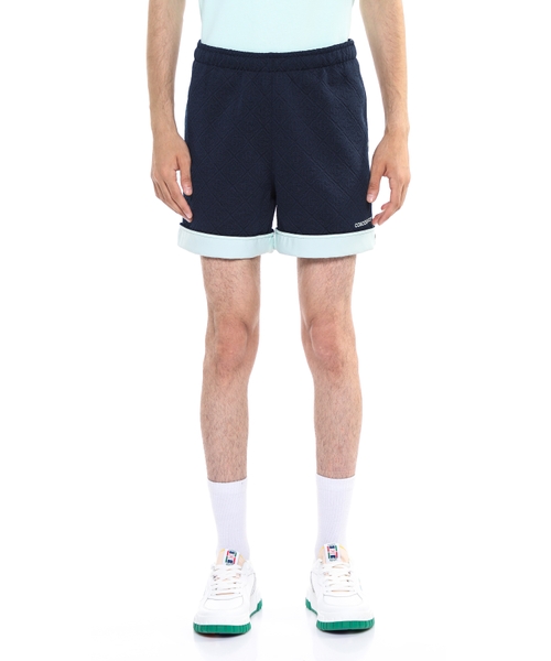 Jacquard patterned shorts with logo