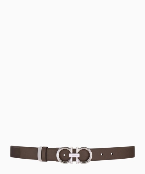 Reversible and adjustable Gancini belt