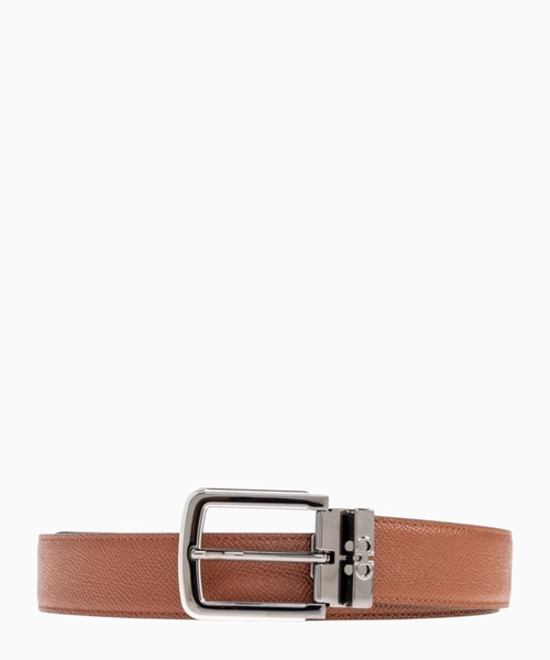 Reversible leather belt
