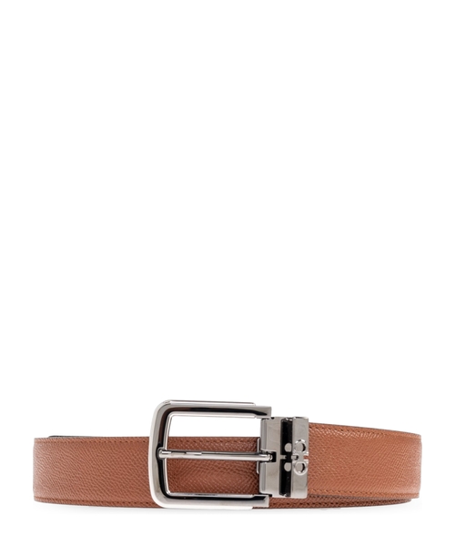 Adjustable Gancini belt with logo detail | Emporium
