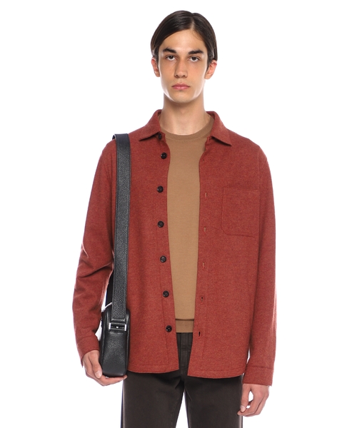 Шерстяная рубашка-оверсайз