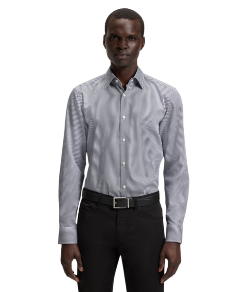 Zolaqlı pambıq köynək