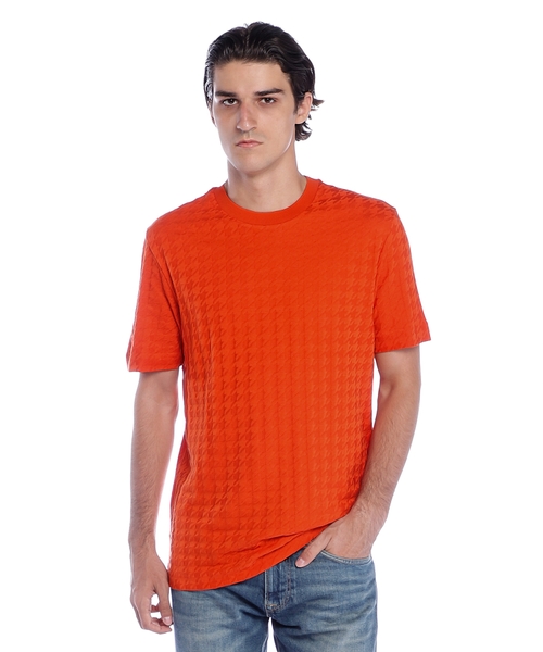 Merserizə pambıq naxışlı Porsche x BOSS T-shirt