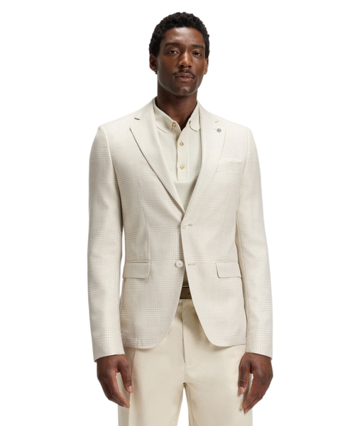 Приталенный пиджак в клетку