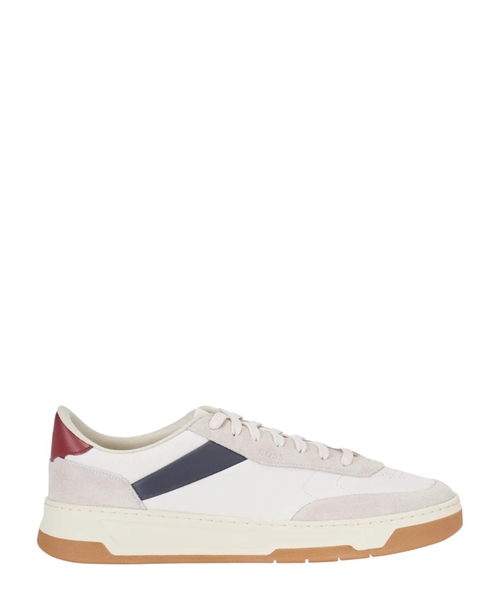 Trainers in a soft leather mix