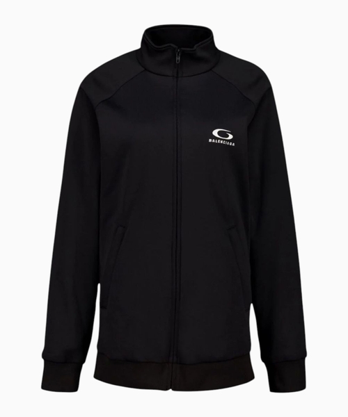 Cotton zip-up tracksuit jacket
