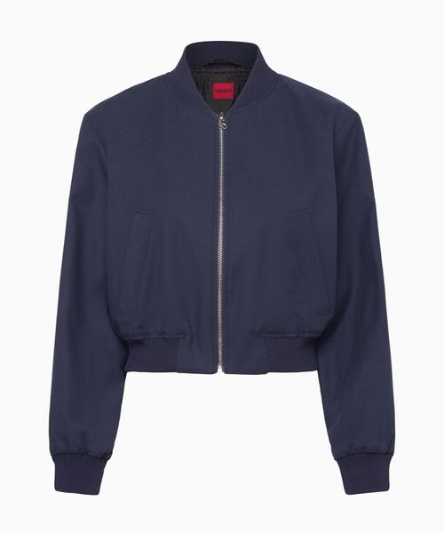 Crop bomber jacket