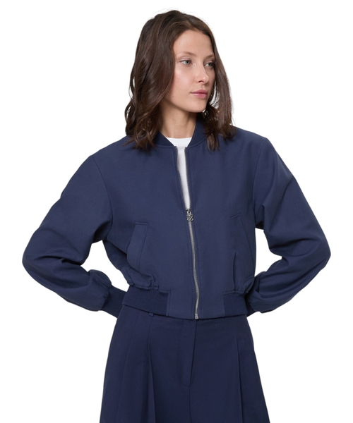 Crop bomber jacket