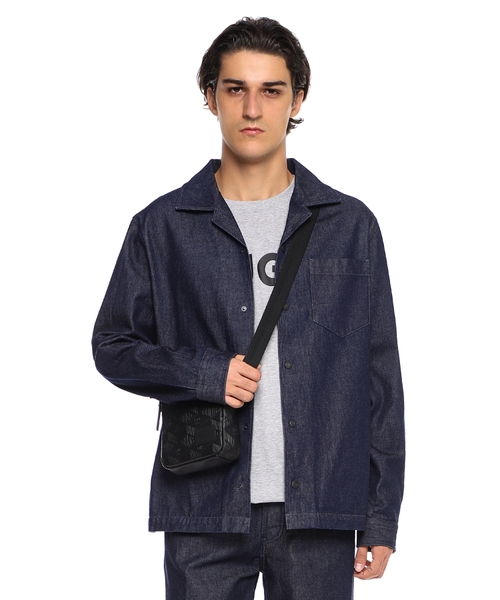 Oversized-fit denim overshirt