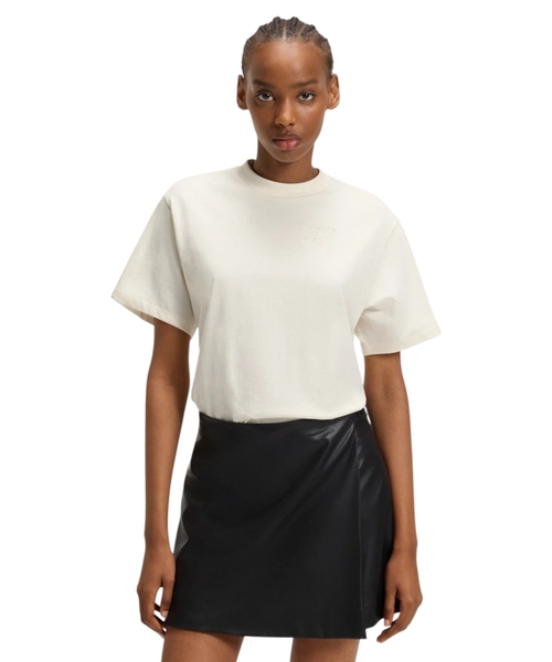 Футболка из хлопка с вышивкой логотипа