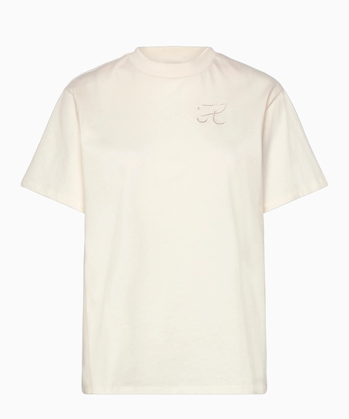 Loqo naxışlı pambıq T-shirt