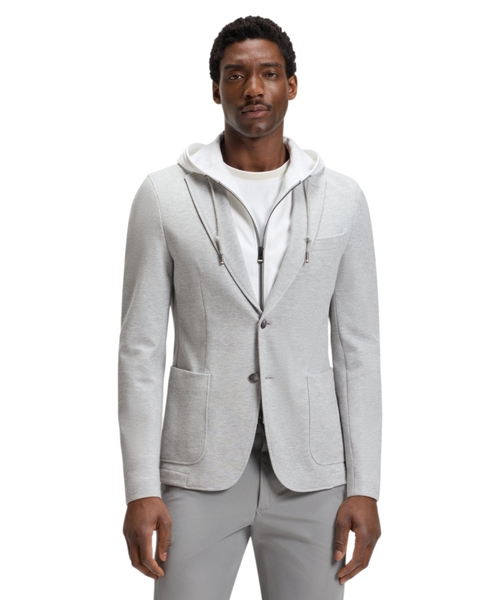 Dar biçimli kapüşonlu pencək