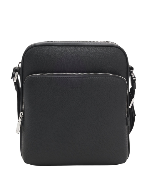Reporter bag in grained leather