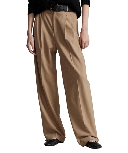 Yun qarışımlı bol biçimli şalvar