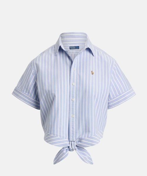 Рубашка в полоску с вышивкой Polo Pony