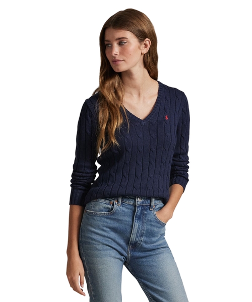 Вязаный хлопковый пуловер