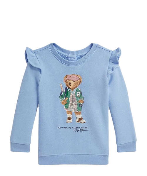 Polo Bear print cotton sweatshirt