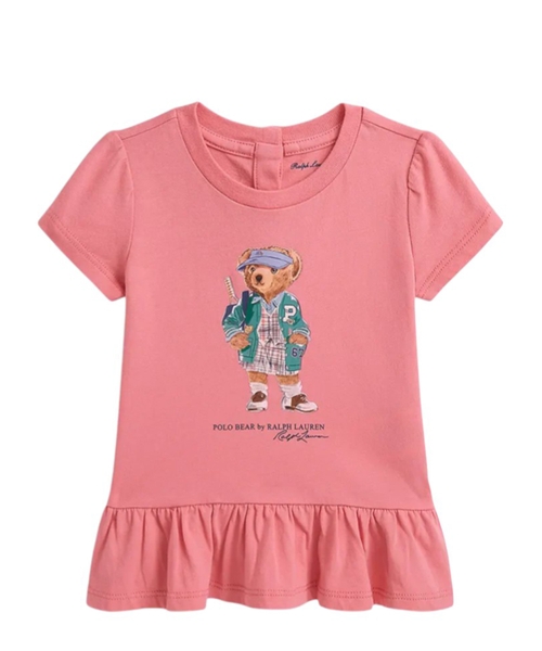 Polo Bear printli pambıq T-shirt
