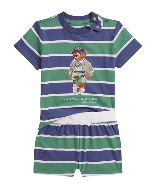 Polo Bear cotton jersey t-shirt and short set