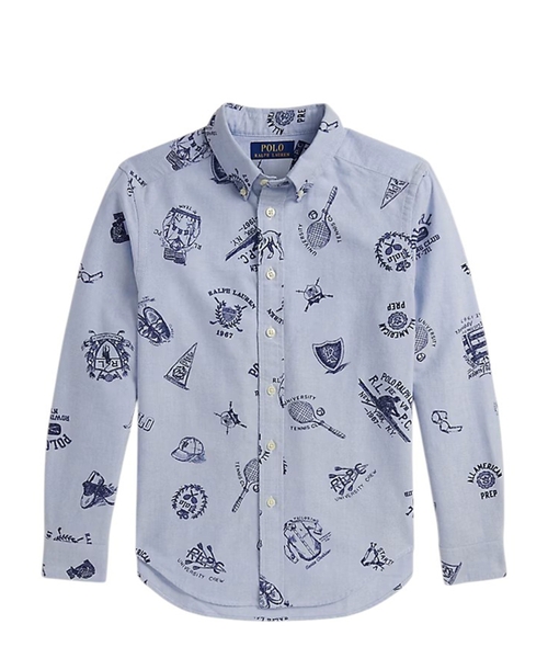 Printli pambıq köynək