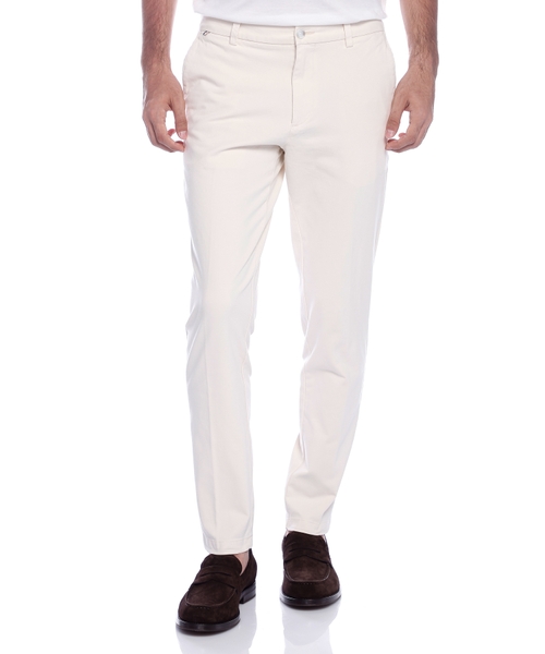 Trousers in stretch-cotton twill