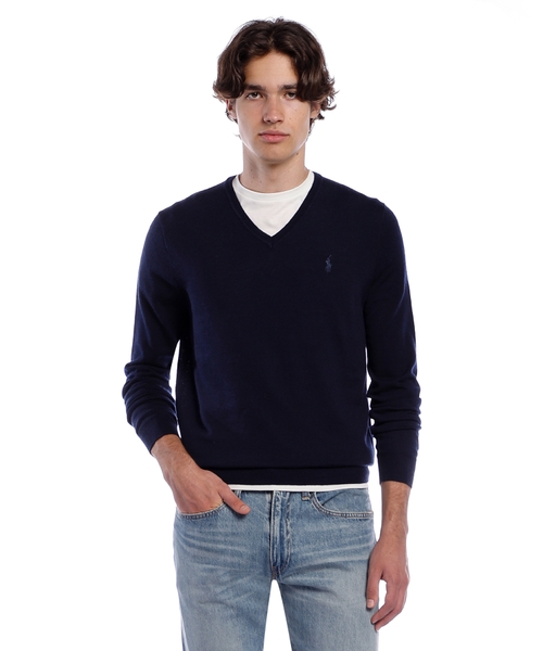 Шерстяной пуловер с вышивкой Polo Pony