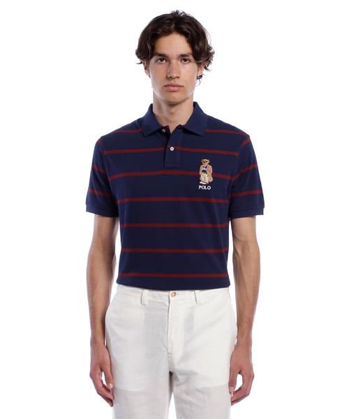 Polo Pony naxışlı zolaqlı polo