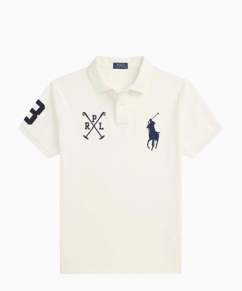Cotton polo with embroidery