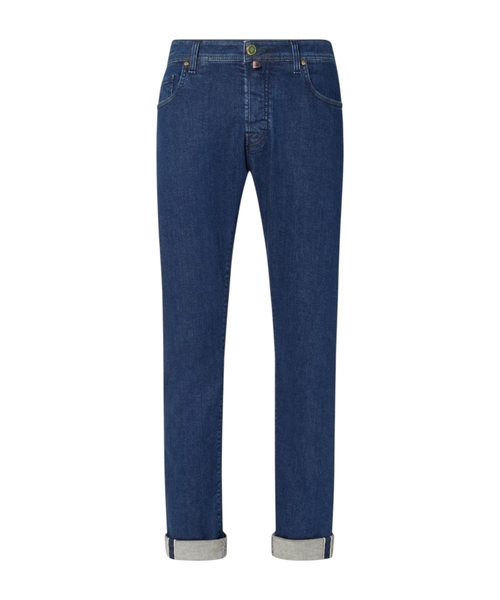 Düz biçimli denim şalvar