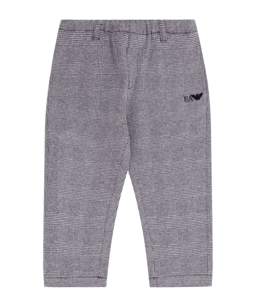 Checkered straight leg pants