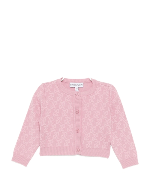 Cardigan in a jacquard knit with EA logo