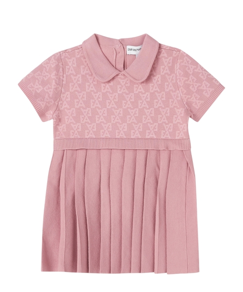 Knitted dress with EA logo