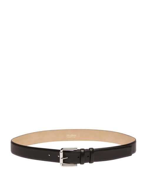 Natural leather belt