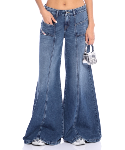 Klyoş denim şalvar D-Akii 09M56