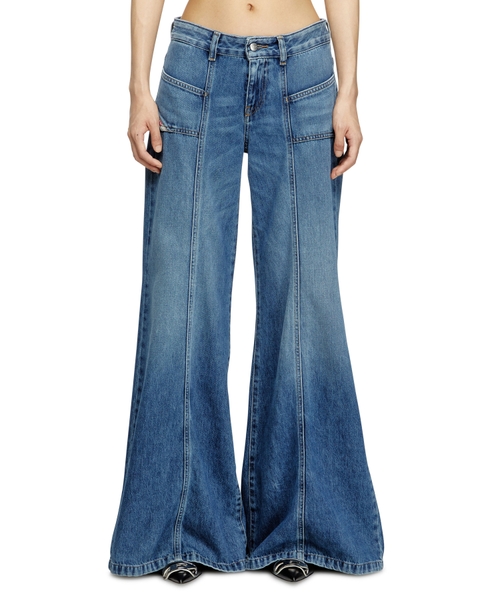 Klyoş biçimli d-akii 09m56 denim şalvar