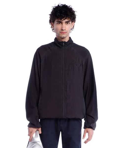 Jacket with logo embroidery