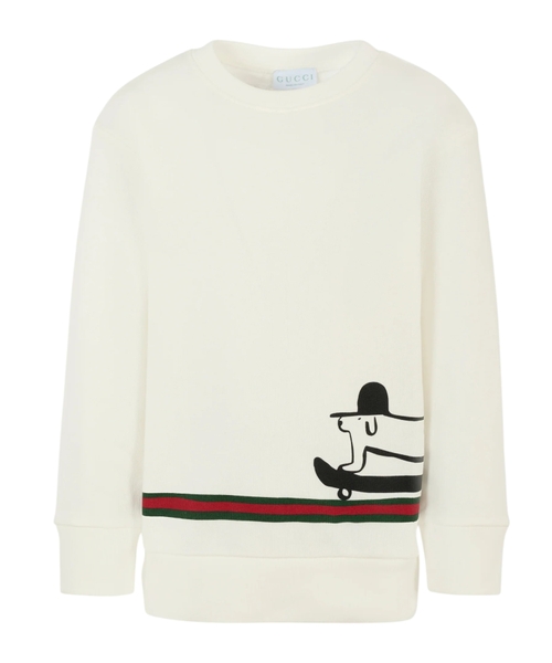 Cotton jumper wıth print