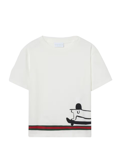 Cotton T-shirt with print