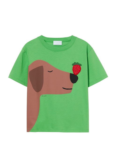 Printed cotton t-shirt