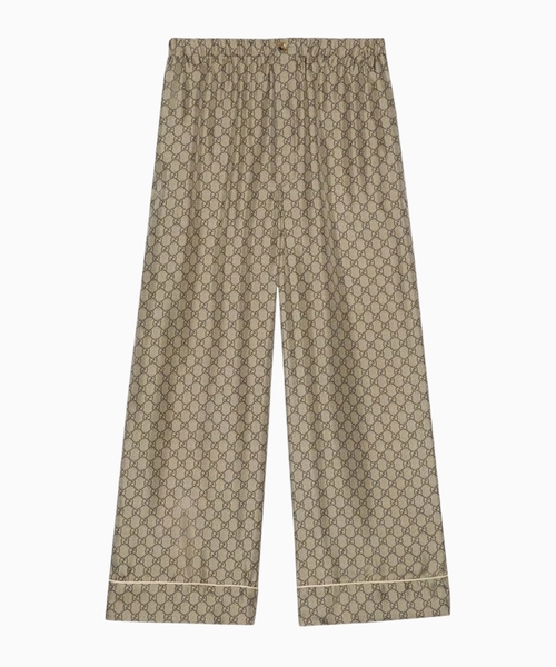 GG Supreme print silk pant